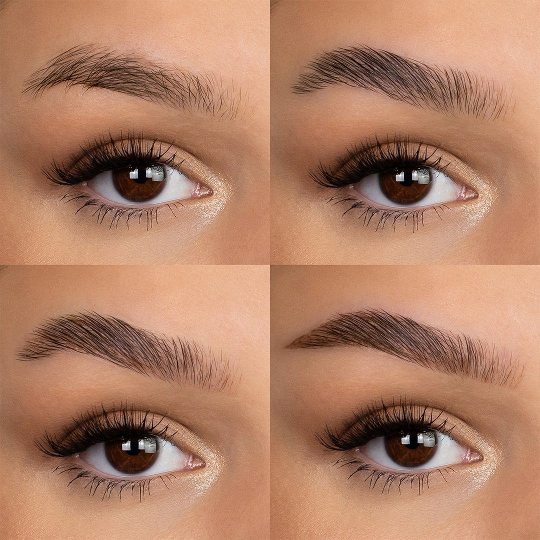 fleeky Augenbrauen-Kosmetika Brow Set - 3-teiliges Augenbrauenset mit Brow Fix, Pomade & Micropen, Vegan, tierversuchsfrei & dermatologisch getestet