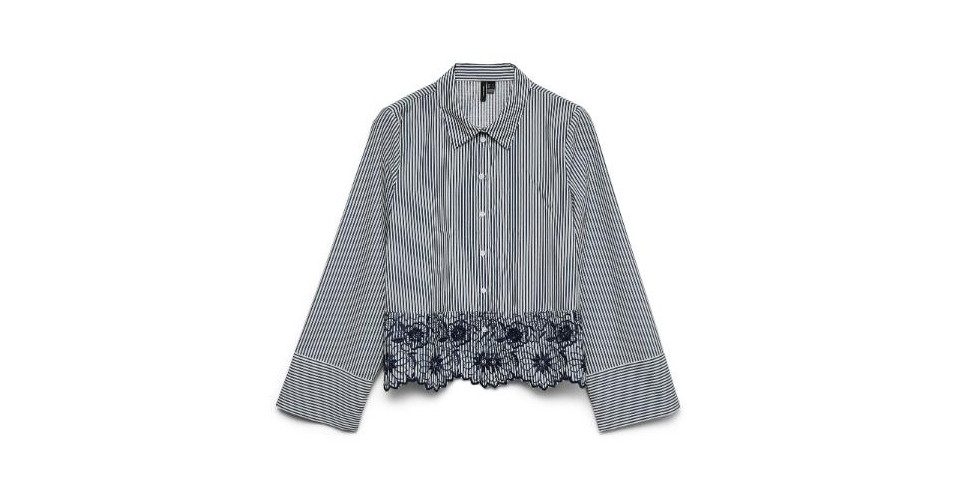 Vero Moda Blusentop VMMARY LS SHIRT WVN GA günstig online kaufen