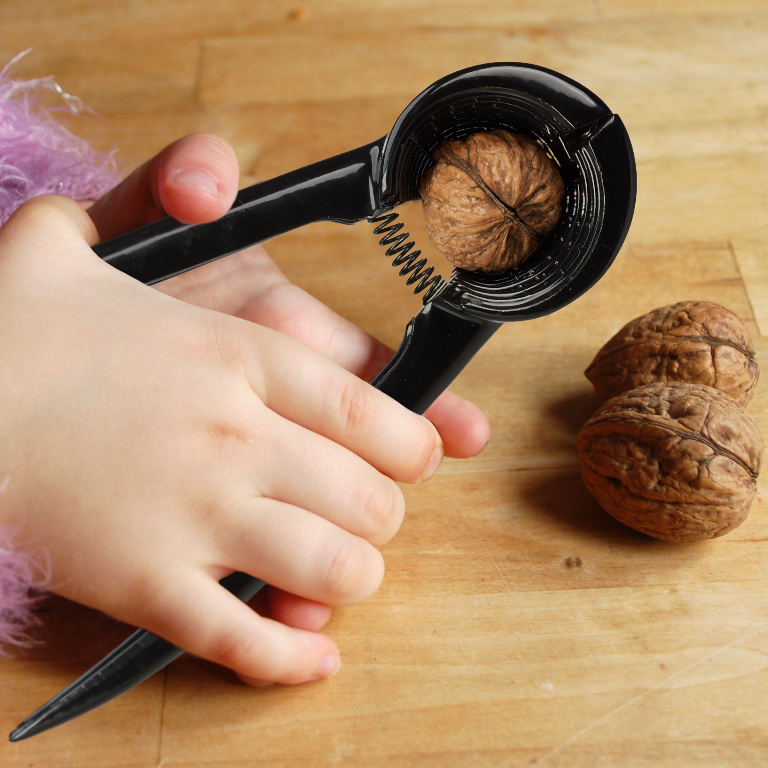 relaxdays Nussknacker 3er Set schwarz