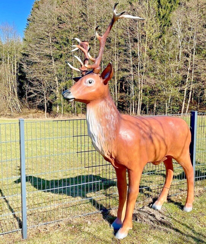 DEKO VERTRIEB BAYERN Gartenfigur XXL Rothirsch günstig online kaufen