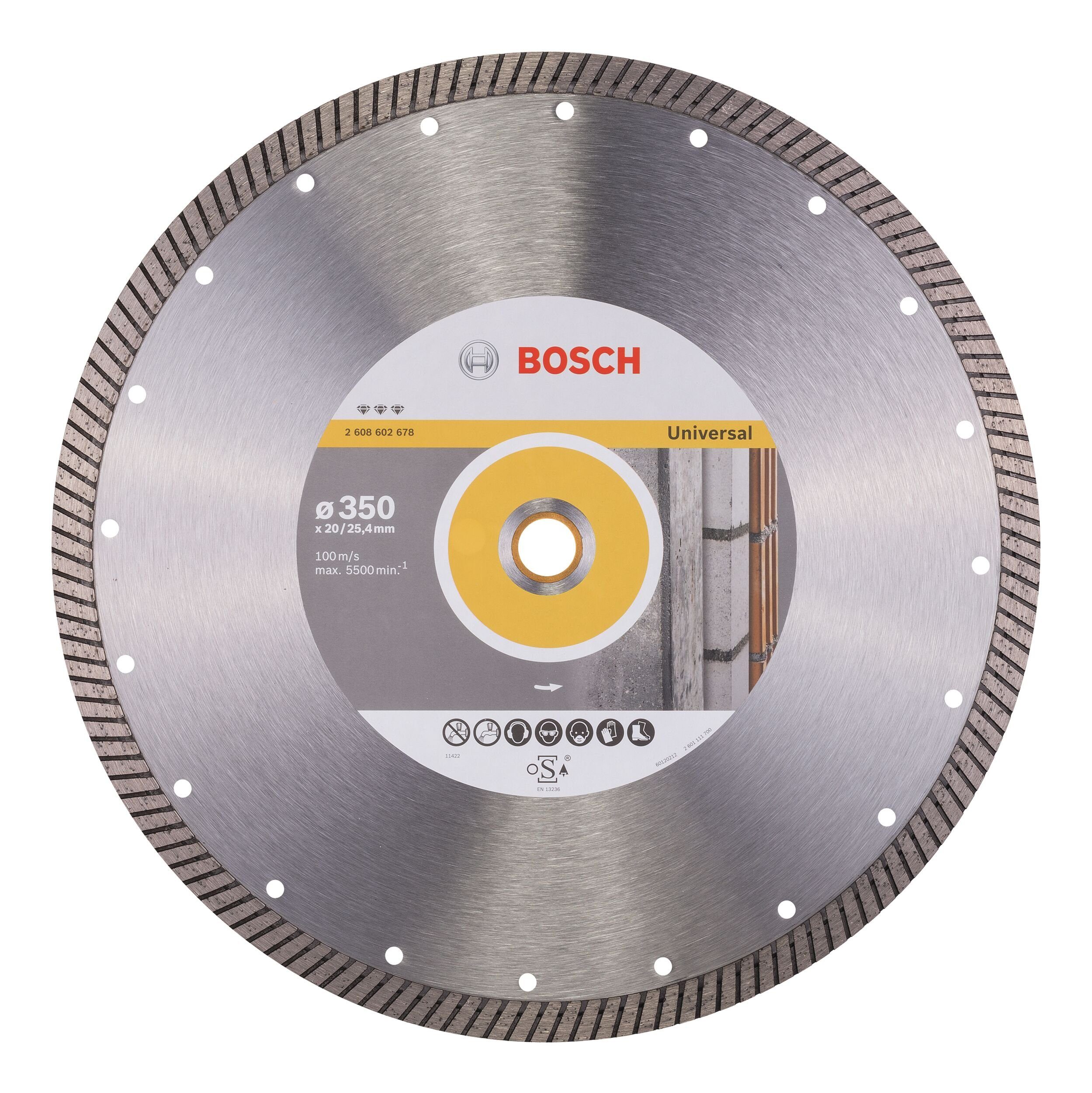 BOSCH Trennscheibe, Ø 350 mm, Best for Universal Turbo Diamanttrennscheibe - 350 x 20/25,4 x 3,2