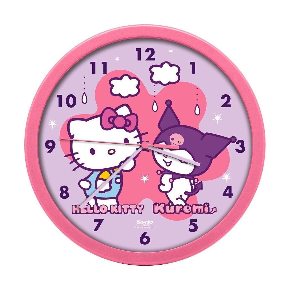 Hello Kitty Wanduhr Hello Kitty Friends Wanduhr 25cm Kinderzimmer Uhr Rosa