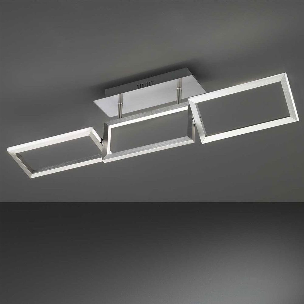 WOFI LED Deckenleuchte, LED-Leuchtmittel fest verbaut, Warmweiß, LED Design Decken Leuchte ALU Strahler verstellbar Lampe Wohn