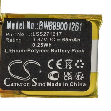 vhbw kompatibel mit Fitbit Charge 5 Akku Li-Polymer 65 mAh (3,87 V)