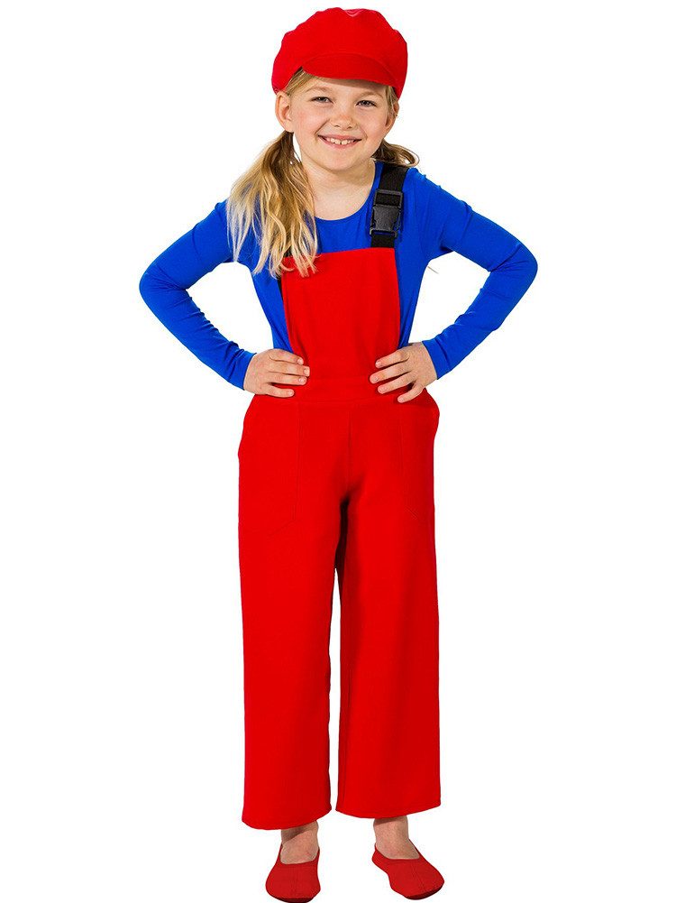 Orlob Kostüm Kinder Latzhose rot