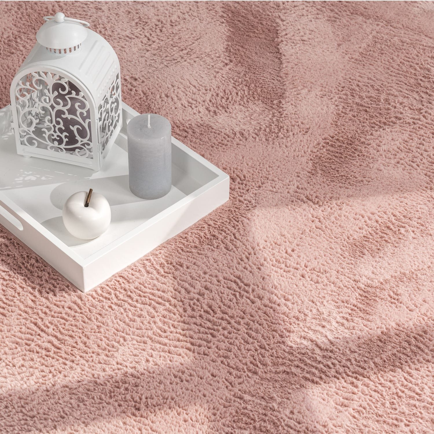 KADIMA DESIGN Teppich waschbar Einfarbig Wohnzimmer schmutzabweisend Teppich Kurzflor, Rund, Höhe: 14 mm, Florhöhe: 10 mm, Polyester, Rund, 80D, Pink