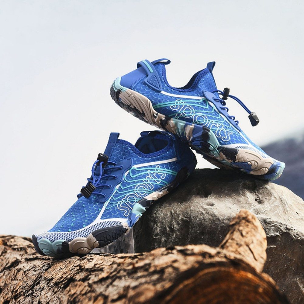 HUSK'SWARE Watschuh (Rutschfeste Gummisohle, Verstellbares Schnellzugsystem) Auffälliges & farbenfrohes Design Schnelltrocknendes Material