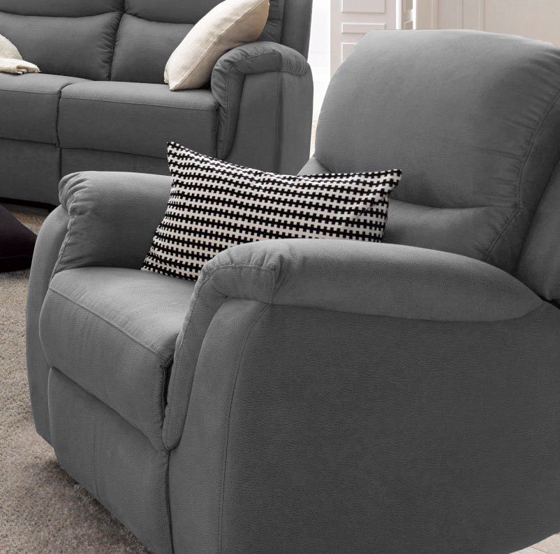 OTTO home Relaxsessel Diana, TV-Sessel mit Relax- und Liegefunktion, Luxusmicrofaser-Bezug, mit Relaxfunktion und Federkern, hohe Belastbarkeit