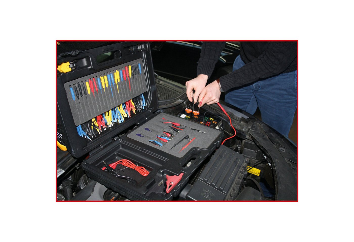 Thumbnail - KS Tools Drehmomentschlüssel KS TOOLS 12/24V Master Diagnose Prüf- und Mess-Kabel-Satz 92tlg. ...