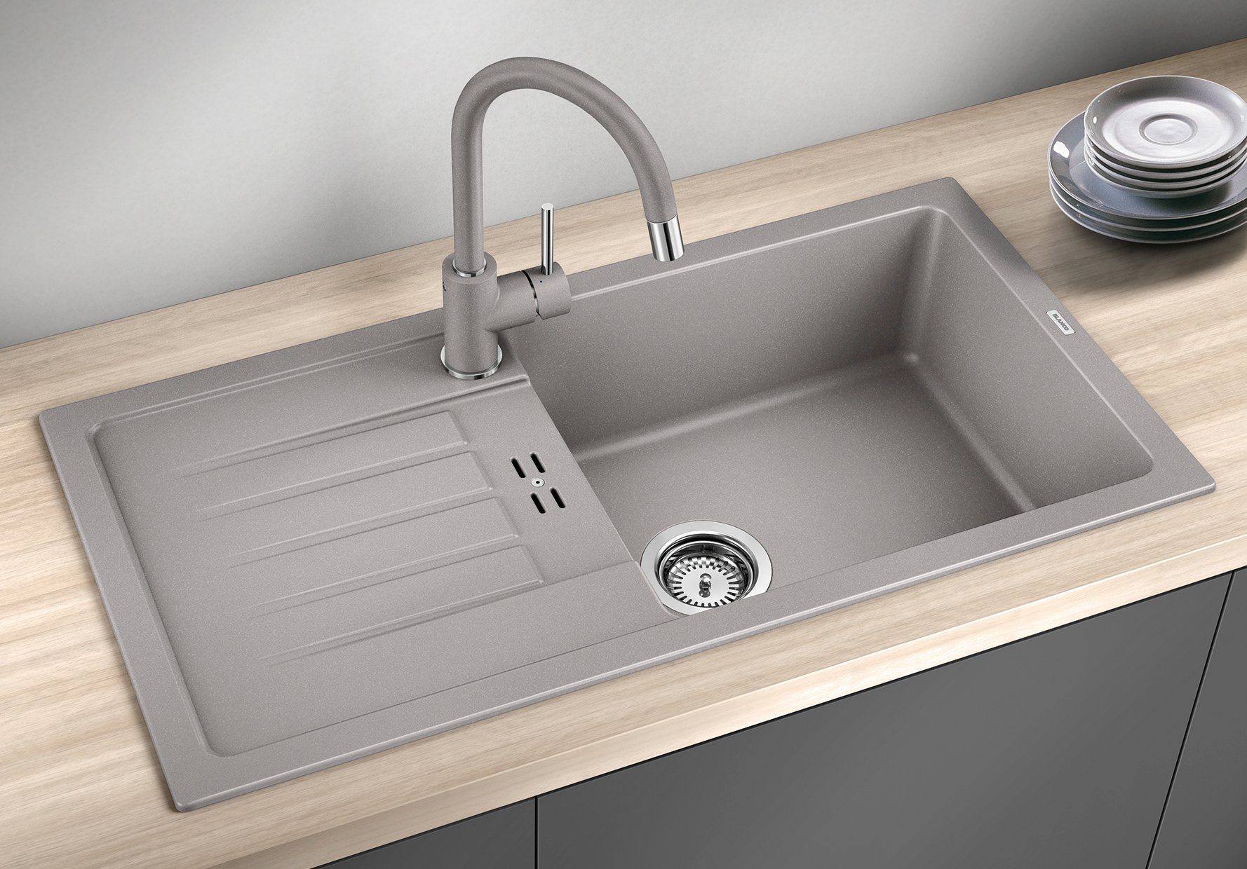 Blanco Granitspüle FAVUM XL 6 S, eckig, 44/86 cm, (1 St), erhältlich in mehreren Farben