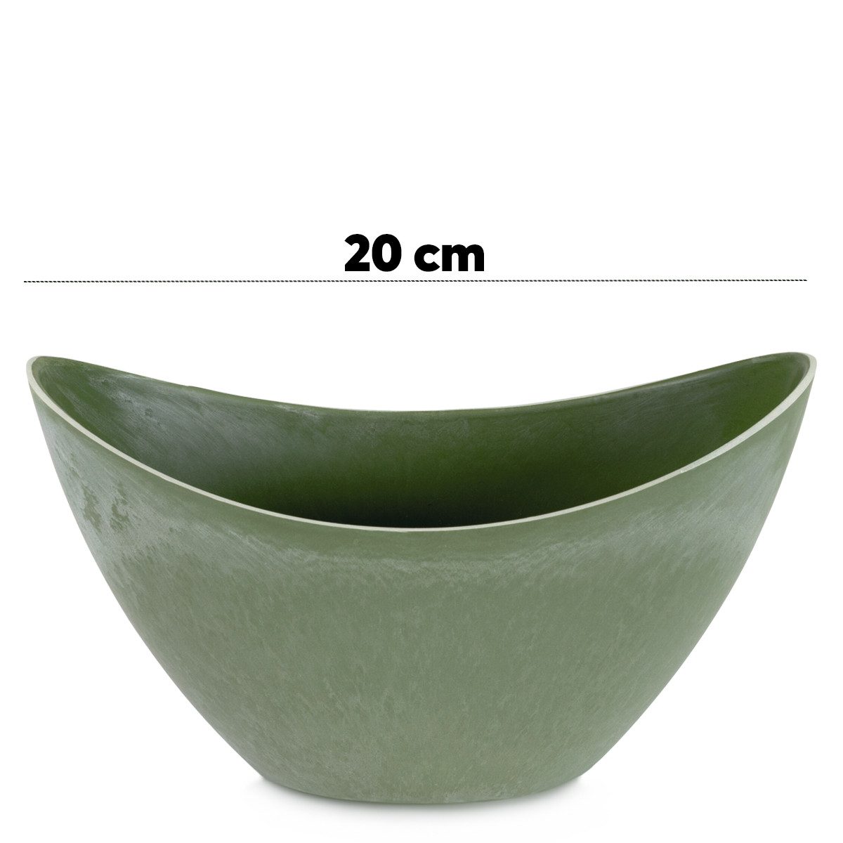 matches21 HOME & HOBBY Blumentopf Pflanzschale oval 20 cm für draussen Deko günstig online kaufen