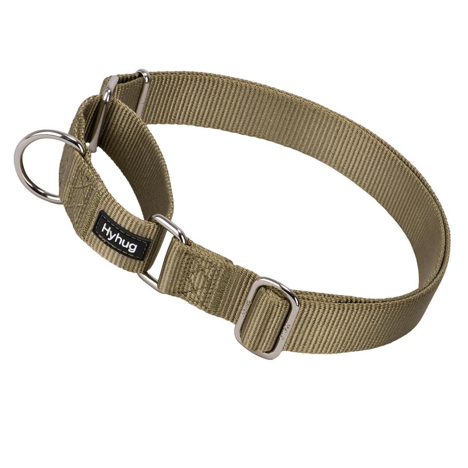 LuxusKollektion Hunde-Halsband Martingale Halsband XL Grün ausbruchsicher
