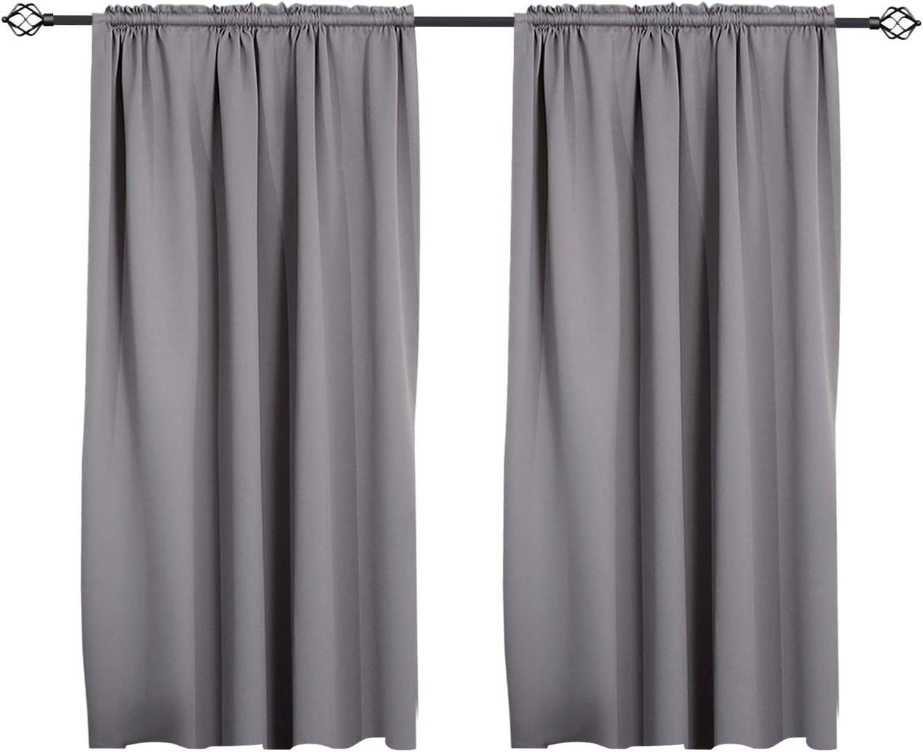 Woltu Gardine (2 St), Kräuselband für Schiene, Thermo-/Verdunklungsvorhang günstig online kaufen