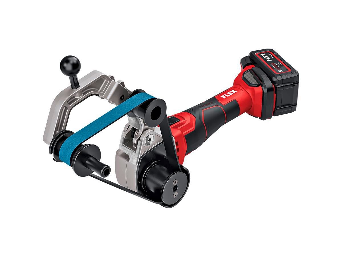 Flex Bandschleifer BRE 50-F 18-EC C, max. 3760 U/min, (Solo Version ohne Akku/Ladegerät, im Karton), rehzahlvorwahl, Drehzahlkonstanthaltung, Sanftanlauf