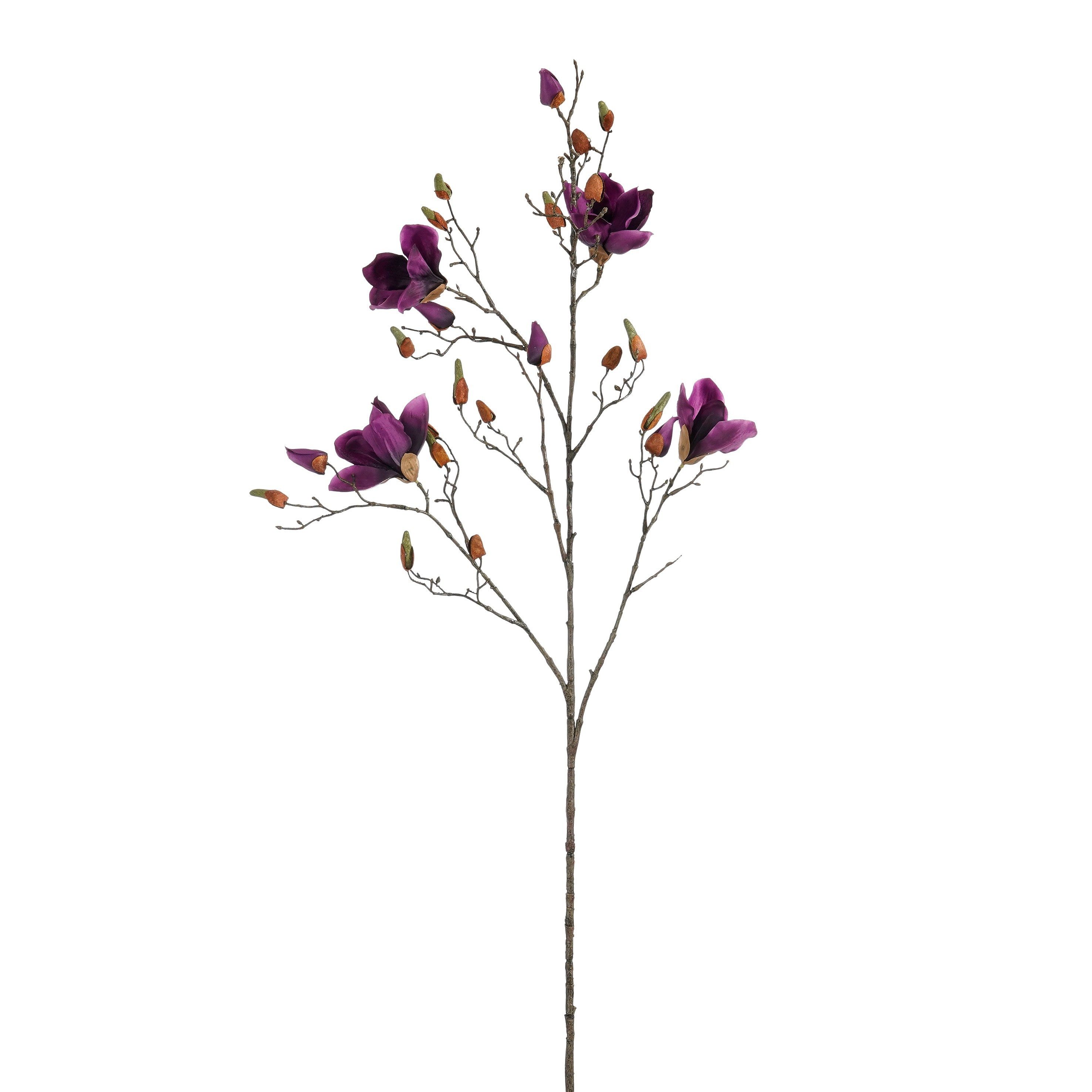 Kunstzweig Mica, Trockenzweig, Magnolia, violett, 1117277, edelman