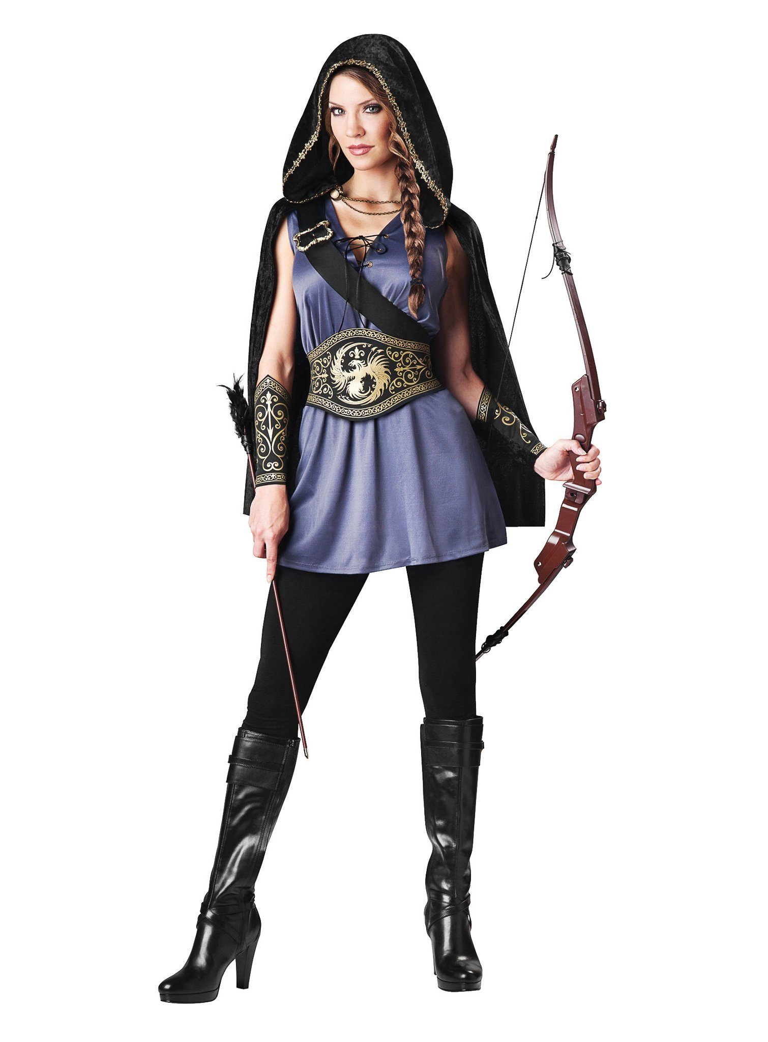 In Character Kostüm Bogenschützin, Bezauberndes Jägerinnen-Outfit mit edel wirkenden Details
