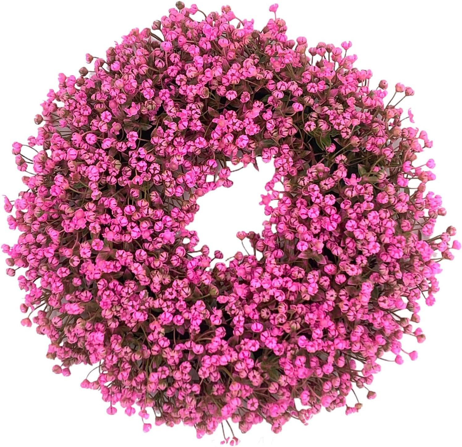 Kunstkranz Türkranz Ganzjährig Außen Deko, Künstlicher Blumenkranz Deko, Agger, für Haustür,Frühling Sommer Außen Türkranz Modern Deko