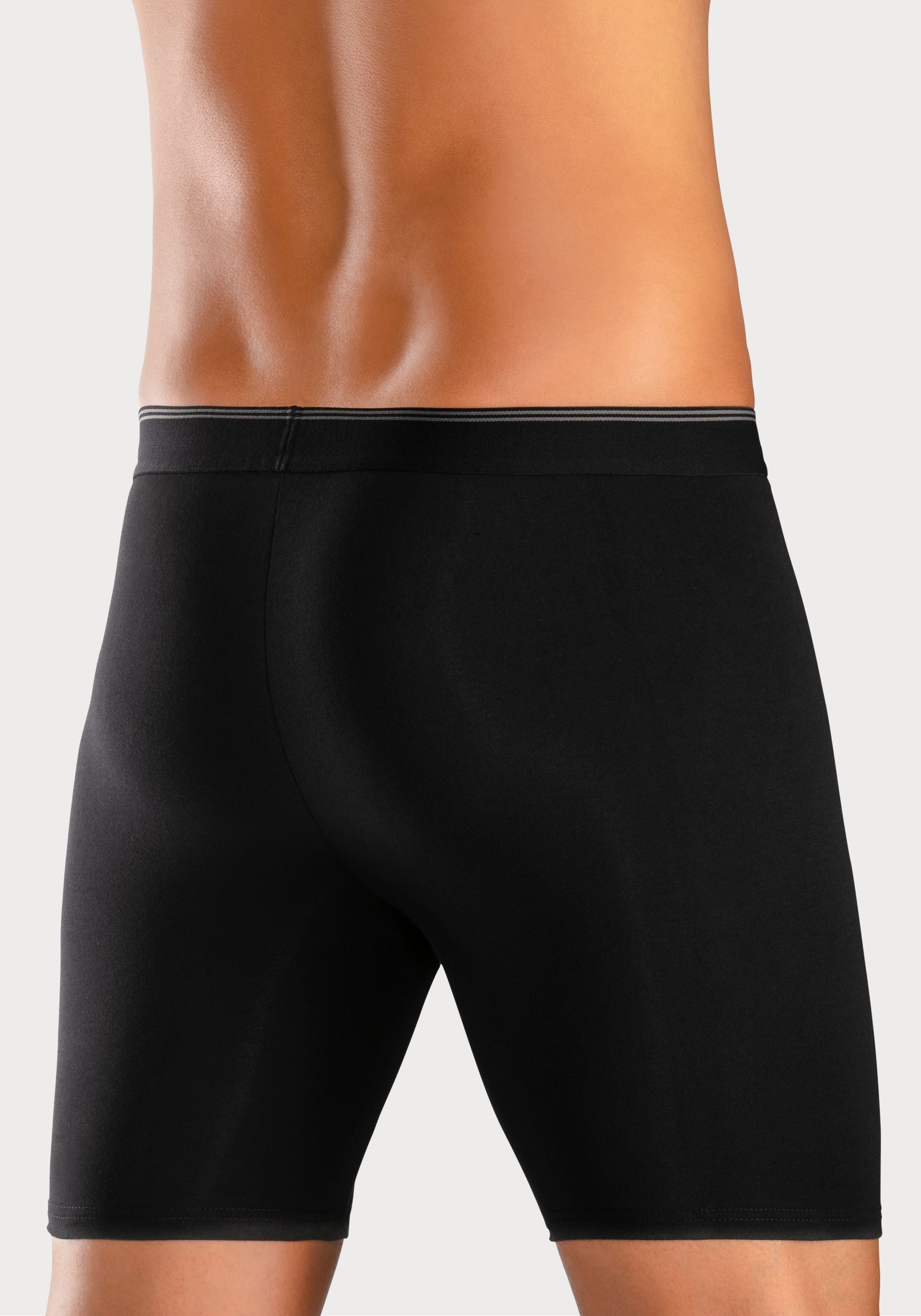 Buffalo Langer Boxer Boxershorts für Herren (Packung, 3-St) mit langem Bein, ideal auch für Sport und Trekking – Bild 3 von 5