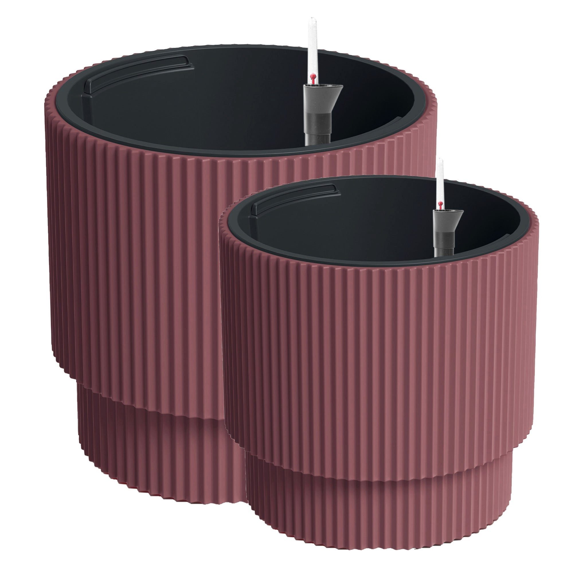 VidaAtHome.de Pflanzkübel Design-Pflanzgefäße-Set IVY (2er Set) mit Bewässerungseinsatz