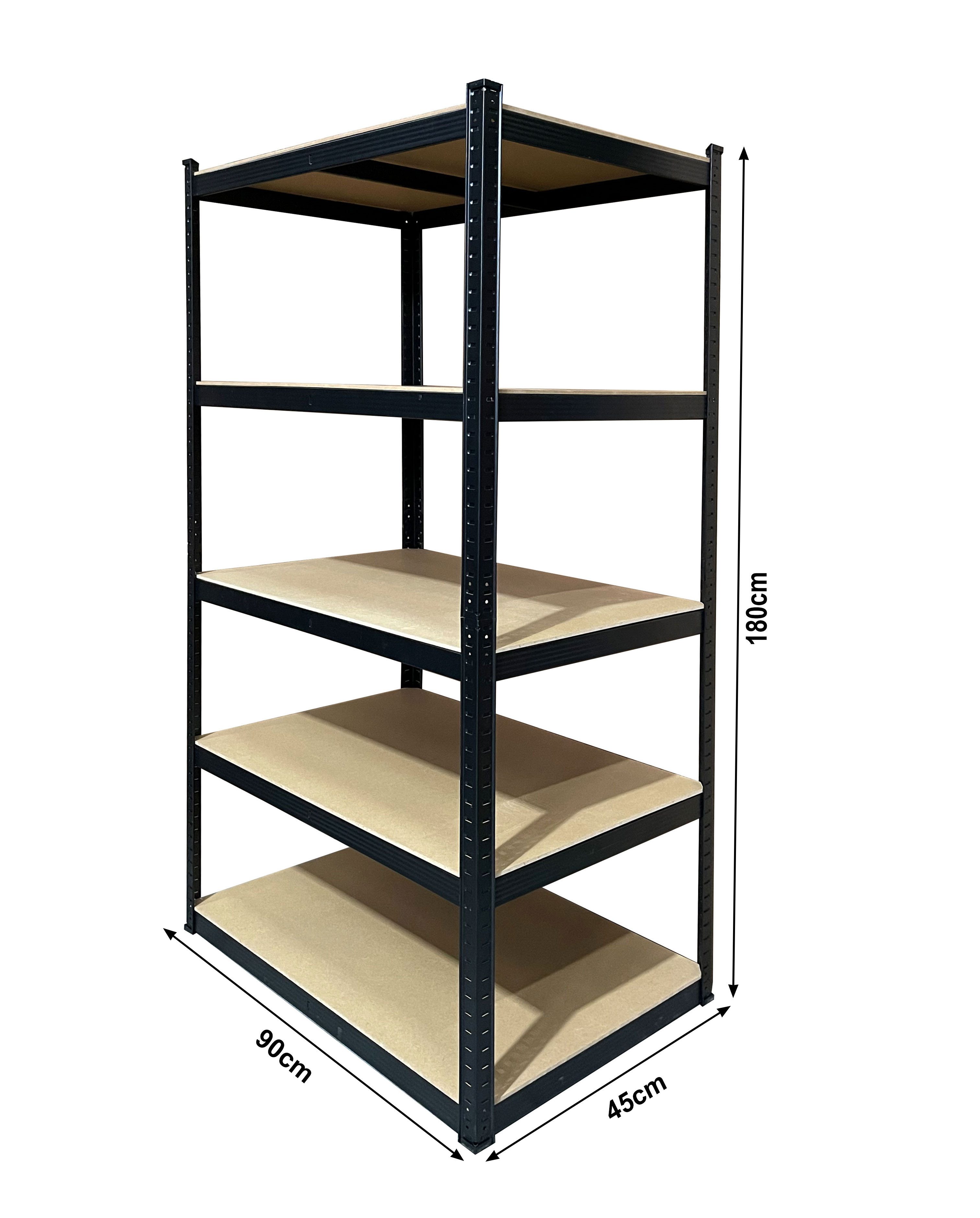 Quick Star Schwerlastregal Schwerlastregal Schwarz, Extra Stabile Böden 9mm günstig online kaufen