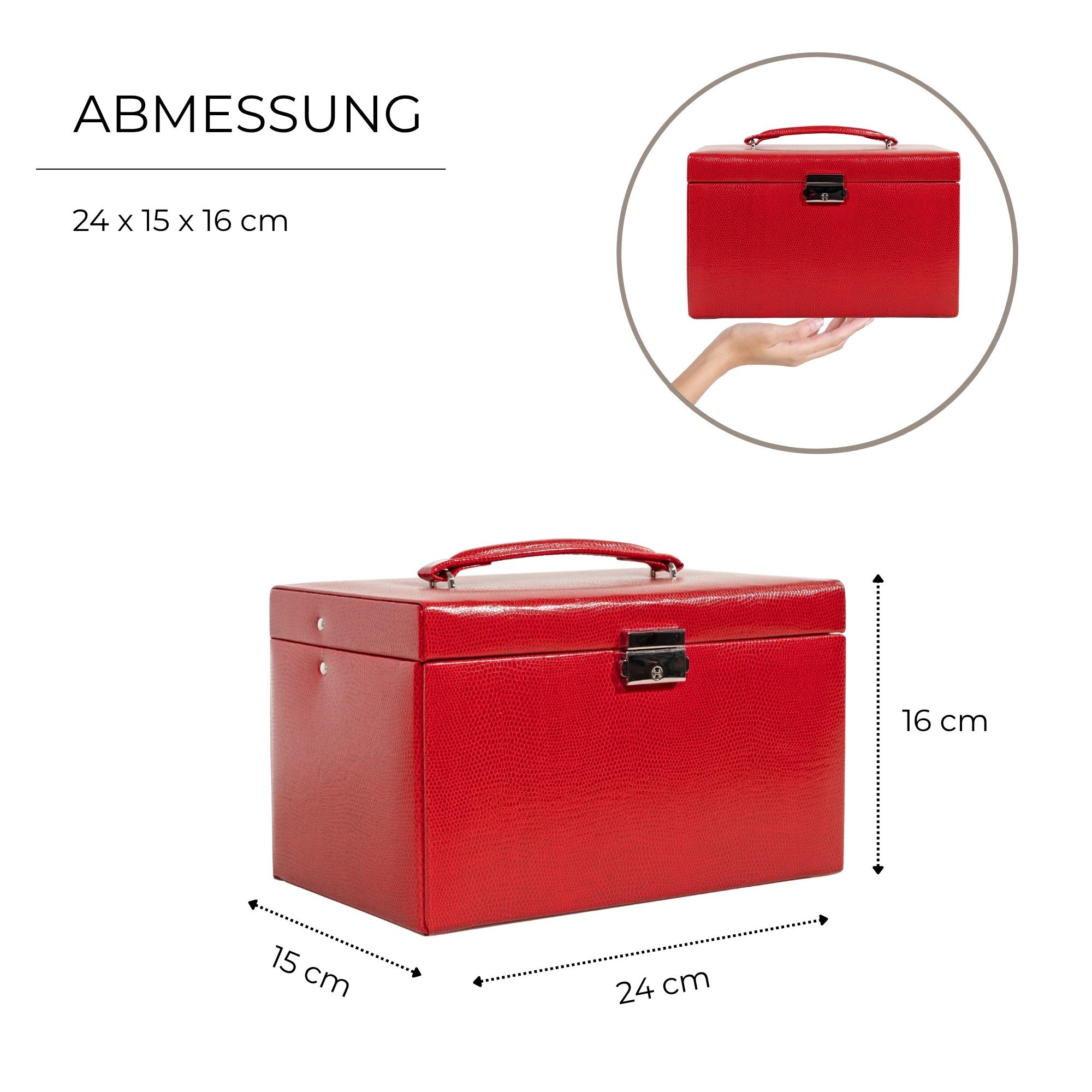 Friedrich23 Schmuckkasten Jolie 2.0 Lizard-Optik günstig online kaufen