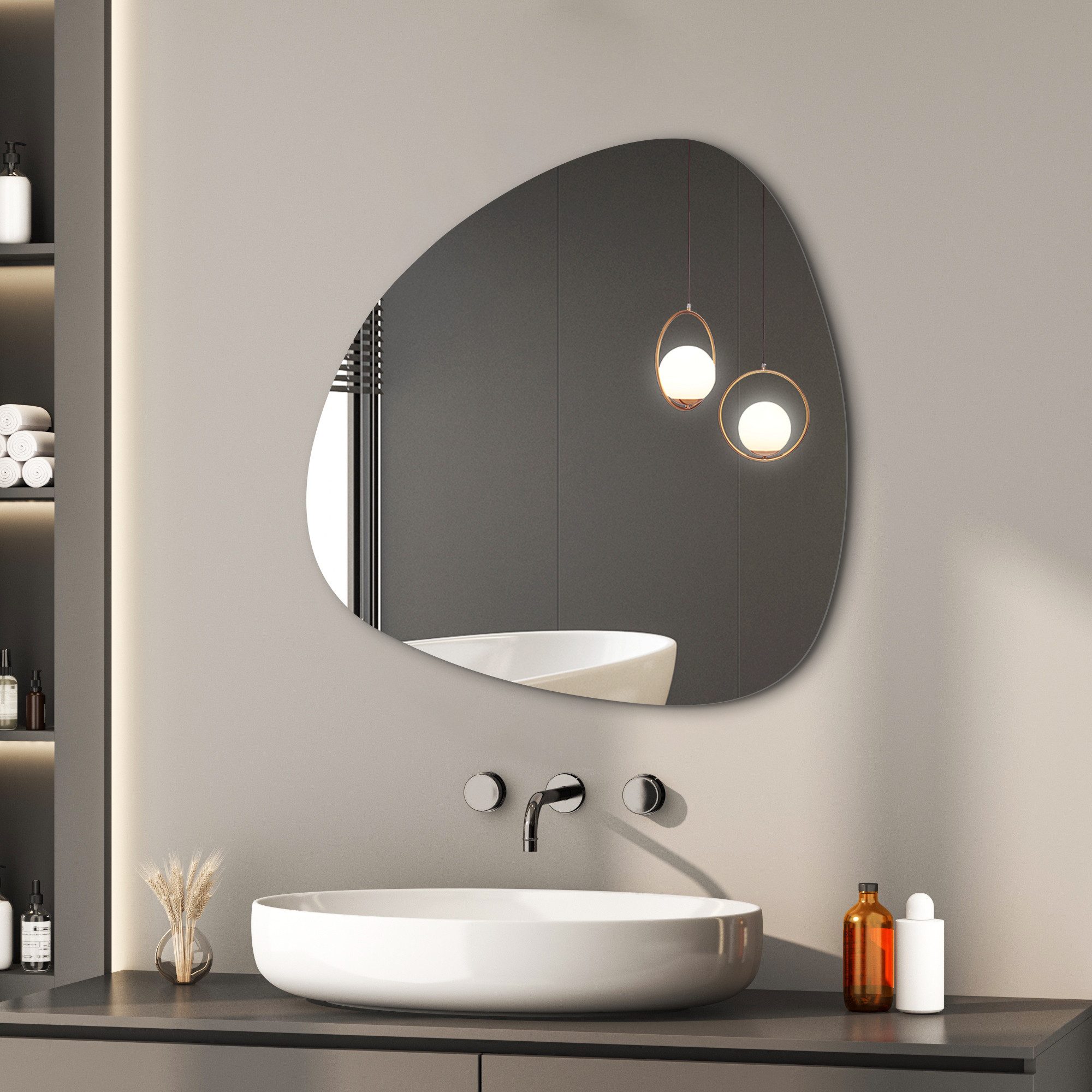 Hopibath Badspiegel ohne Beleuchtung Badezimmerspiegel Rahmenlos (Design Sp günstig online kaufen