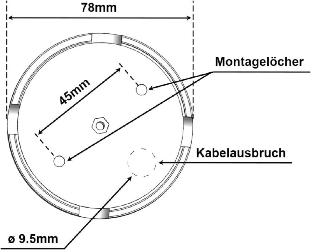 Lightstock Lampen-Verteiler Dekorative Verteilerdose aus Porzellan mit 4 Auslässen