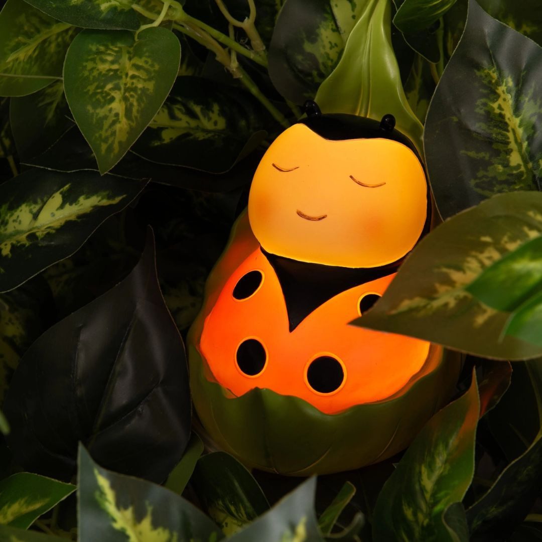 suebidou Dekofigur Kleine Nachtlampe 'Marienkäfer' Leuchtkäfer, nachhaltig, kreativ
