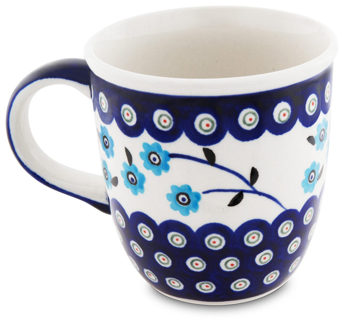 Bunzlauer Keramik Кружки Bunzlauer Keramik 350 ml Kaffeebecher Teetasse Pott Ø9,3 cm Dekor 453, Keramik