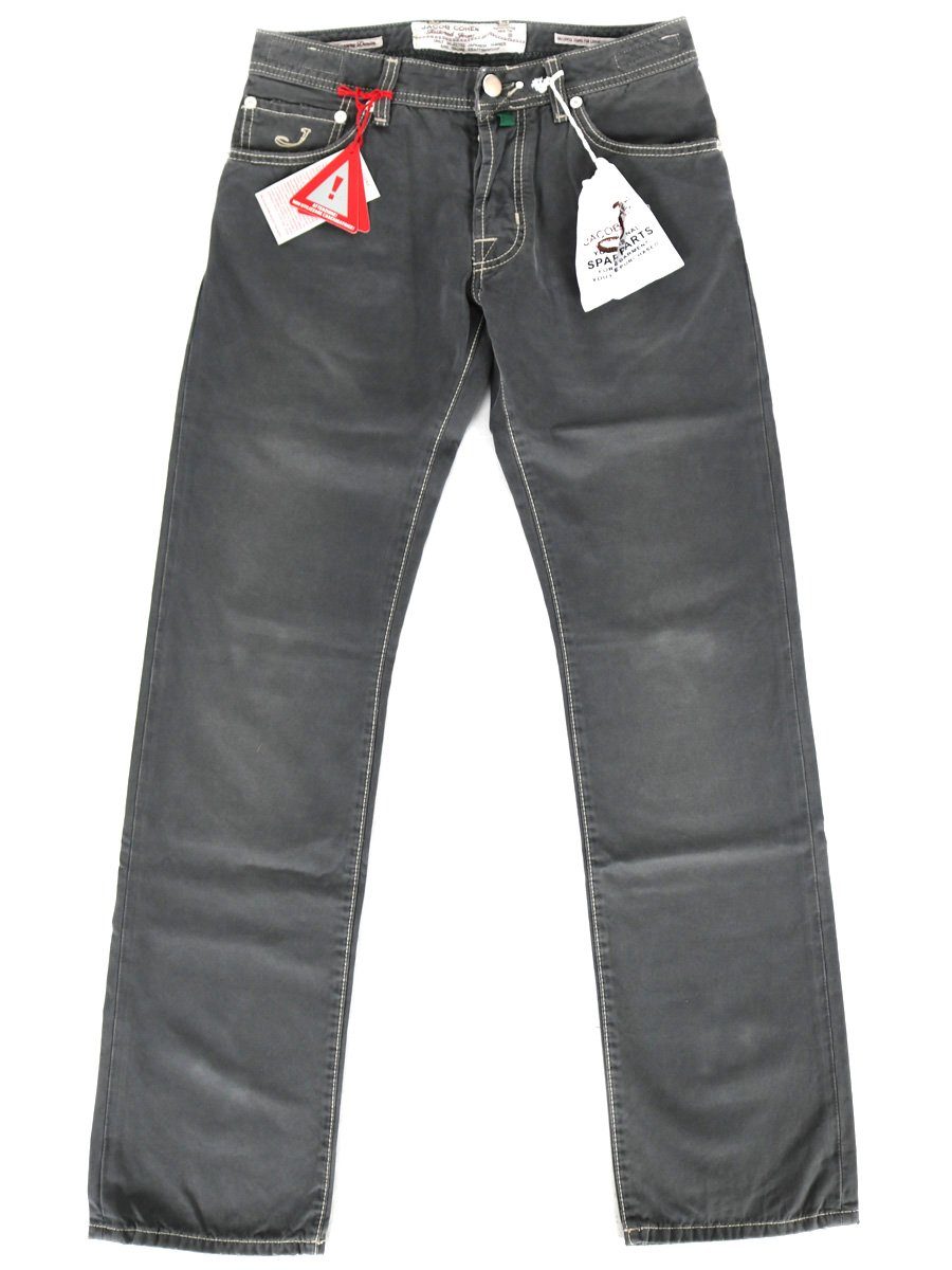 Herren Jeans JACOB COHEN Regular-fit-Jeans Handgefertigte Jeans Hose Grau - J620 Vintage 019