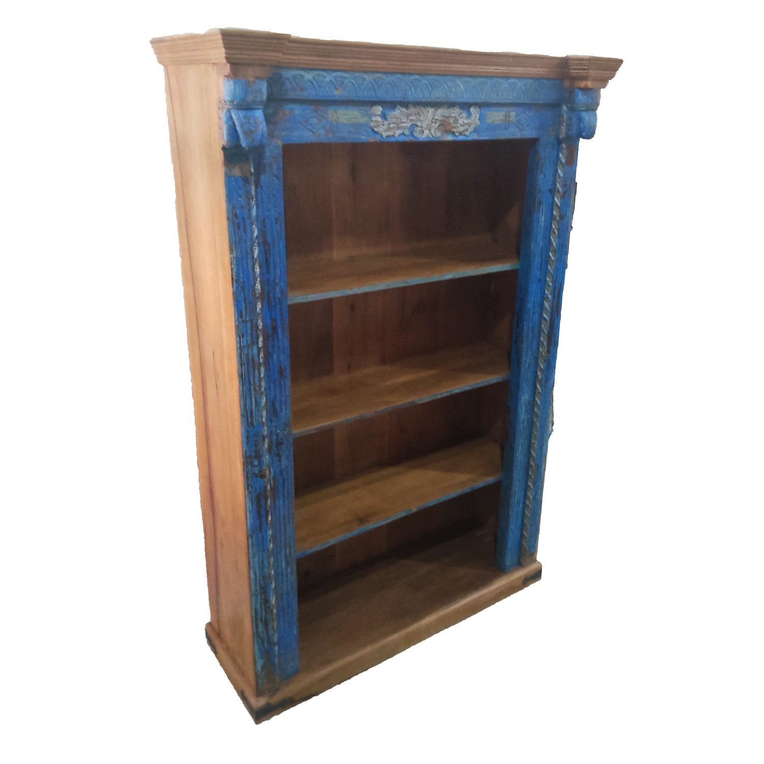 Marrakesch Orient & Mediterran Interior Regal Vintage Regal Bücherregal Antik 221cm Muster -31-, Handarbeit