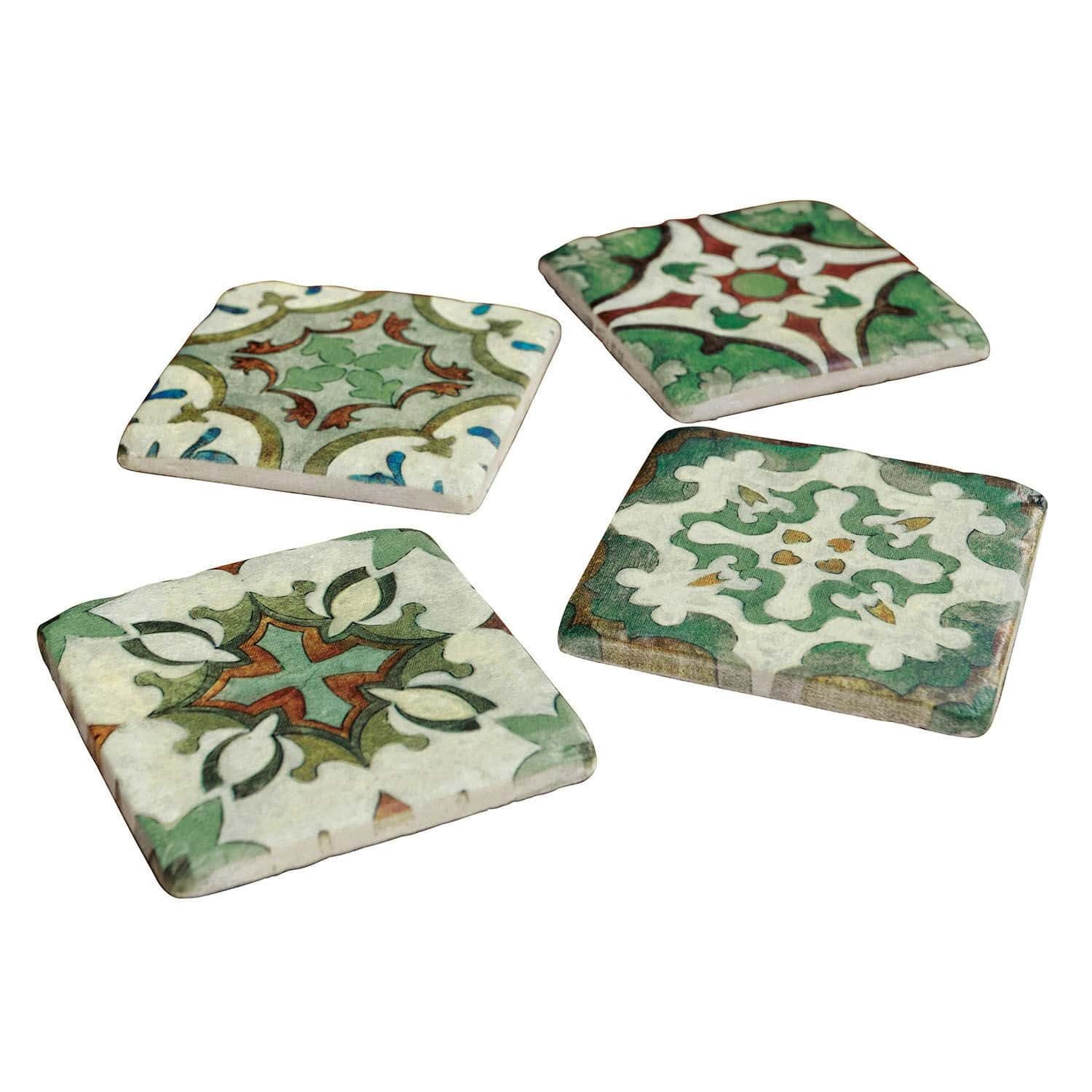 Mirabeau Glasuntersetzer Untersetzer 4er Set Angeot bunt