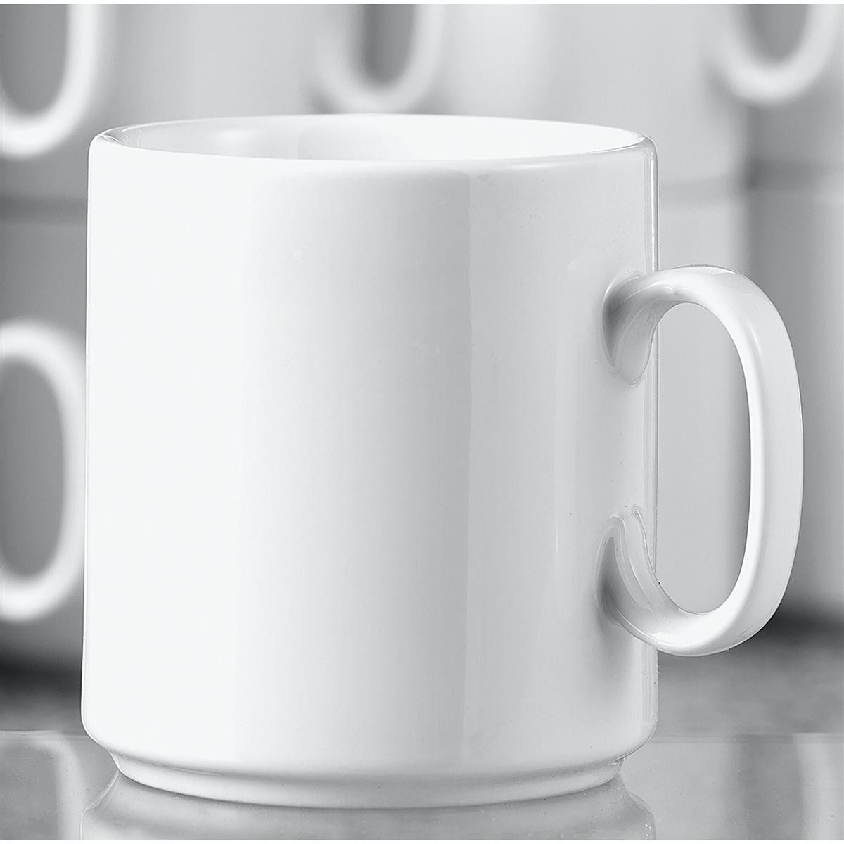 Esmeyer Geschirr-Set Esmeyer Kaffeebecher Diane 402-316 028l Porzellan weiß 6 St./Pack.