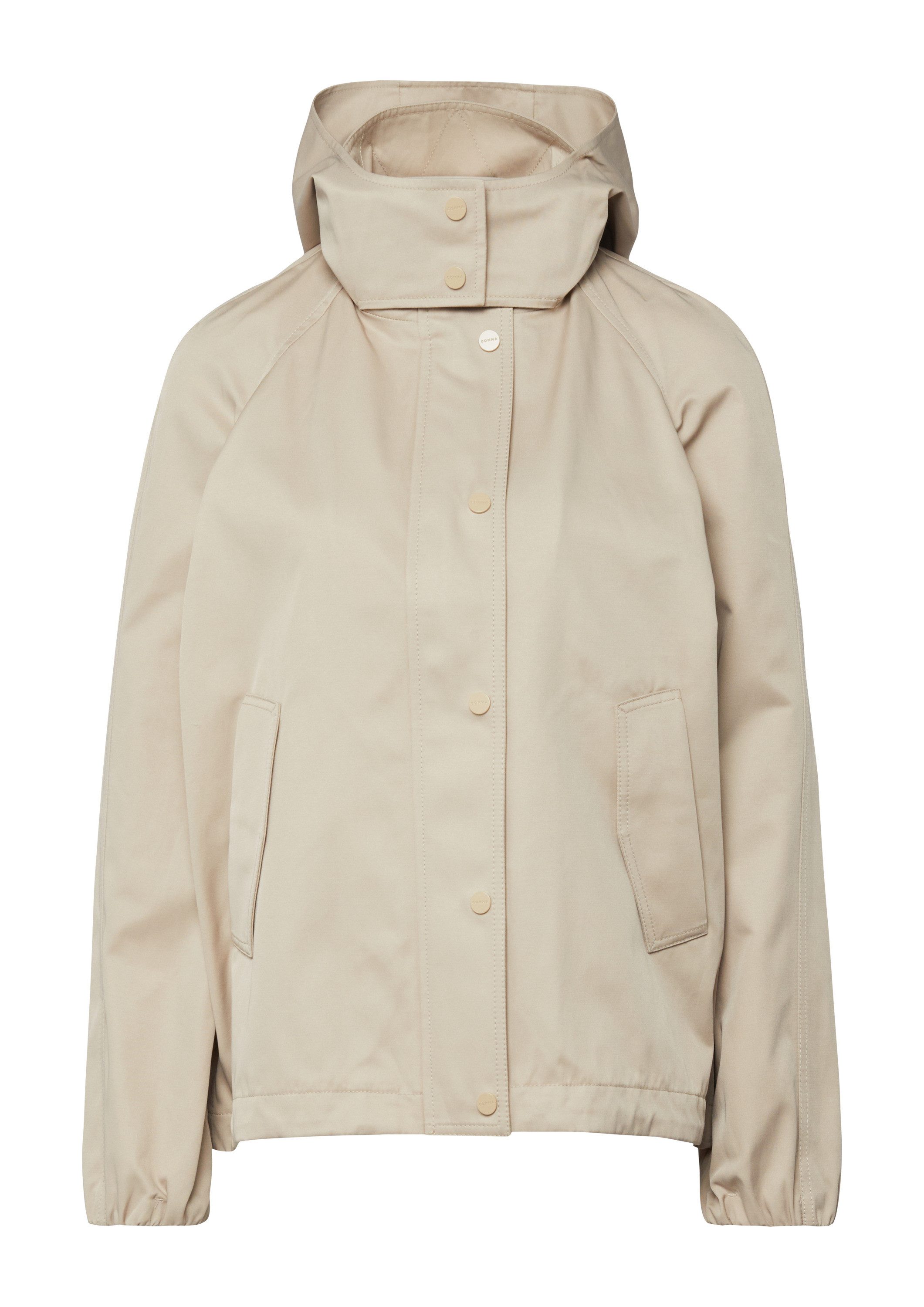 comma Funktionsjacke Outdoor-Jacke Jacke aus Cottonmix mit fixierter Kapuze günstig online kaufen
