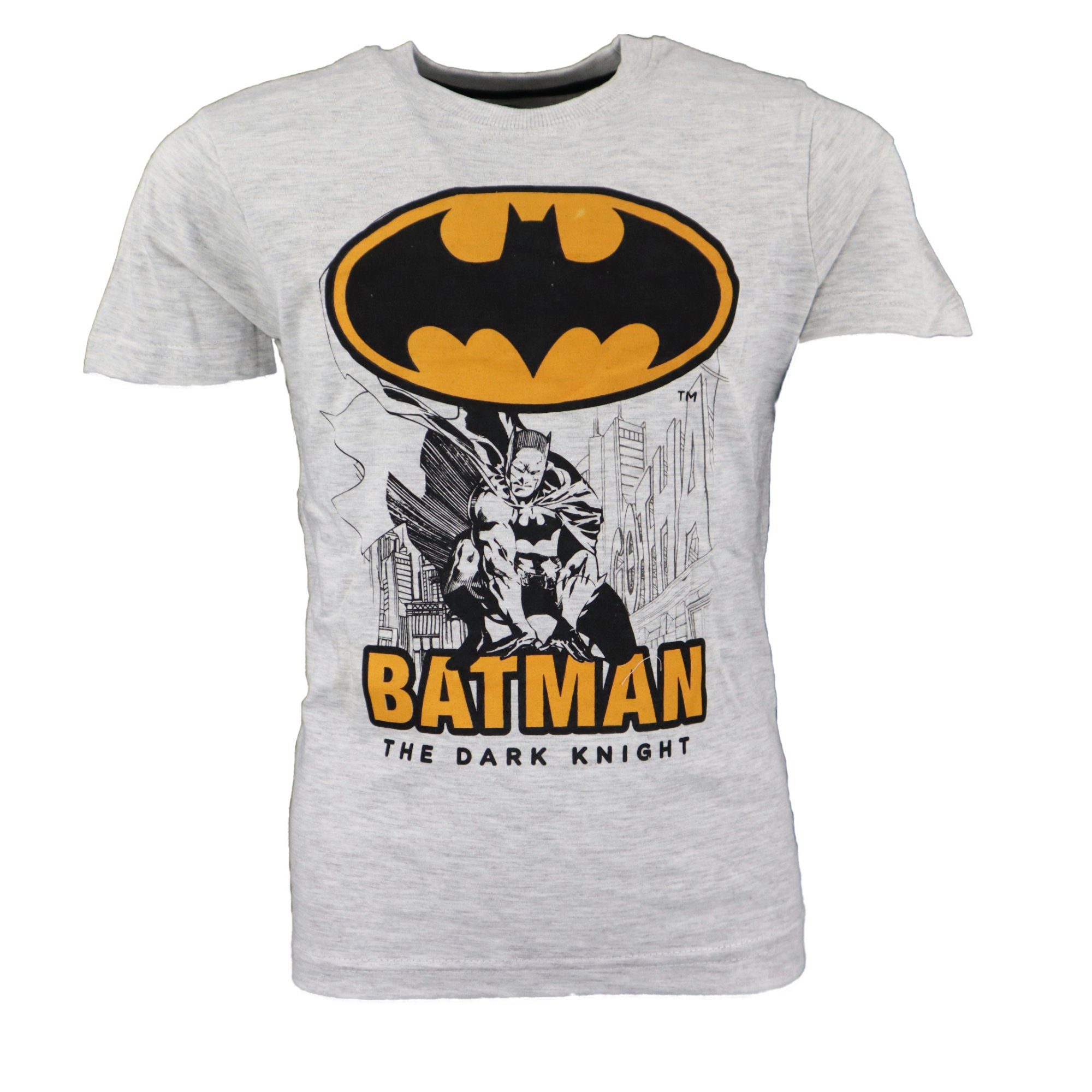 DC Comics Schlafanzug DC Comics Batman Kinder kurzarm Pyjama Gr. 104 bis 134