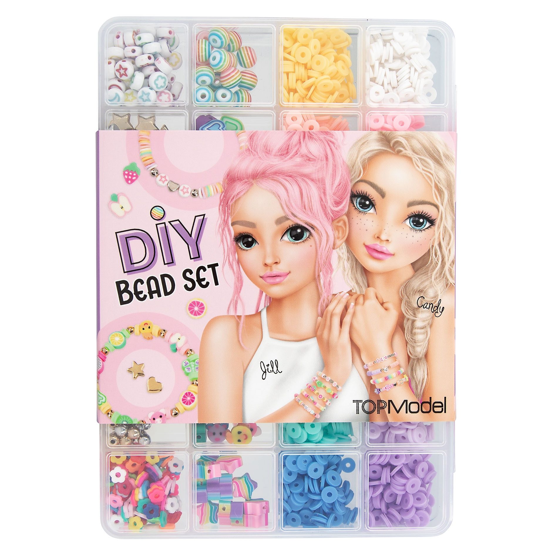 Depesche Schmuckset DIY Perlen Set mit 20 Perlen Arten für Armbänder und Ketten, Kreatives Gestalten, verschiedene Perlenarten