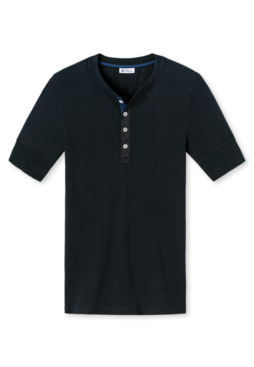SCHIESSER REVIVAL Unterhemd Karl-Heinz Button Shirt Knopfleiste mit Perlmuttknöpfen