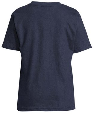 MyDesign24 T-Shirt Kinder Print Shirt springender Skater Silhouette Bedrucktes Jungen und Mädchen Skater T-Shirt, i512