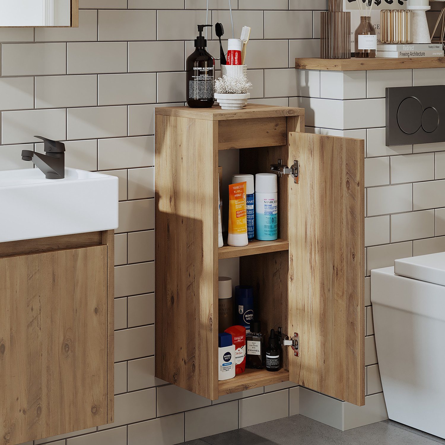 Roomart Badmöbel-Set LEO, (Badmöbelset Unterschrank mit günstig online kaufen