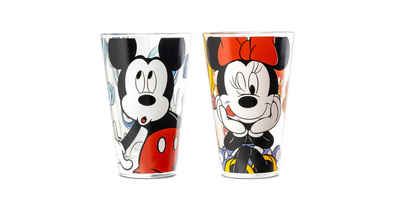 GILDE Gläser-Set Disney, 2er-Gläser-Set, Mickey & Minnie, je 310ml