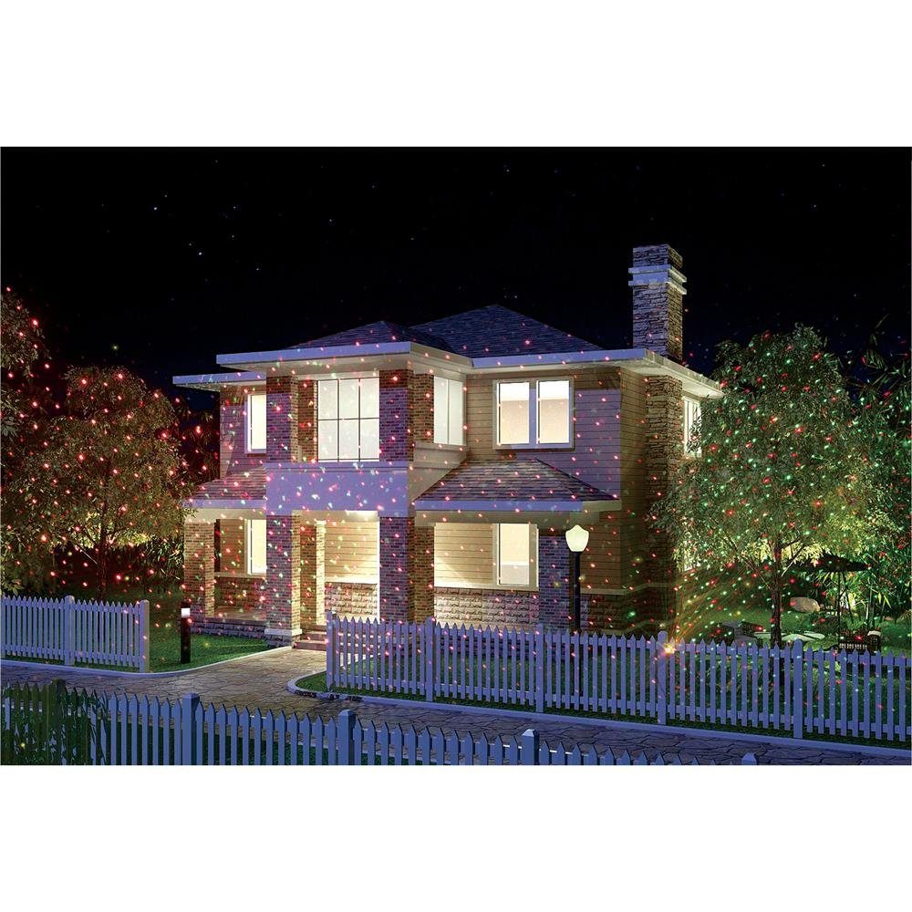 Laser oder 300 Haus, Rotating Outdoorbeleuchtung bis Garten Gartenstrahler LED Solar, save-E m², für