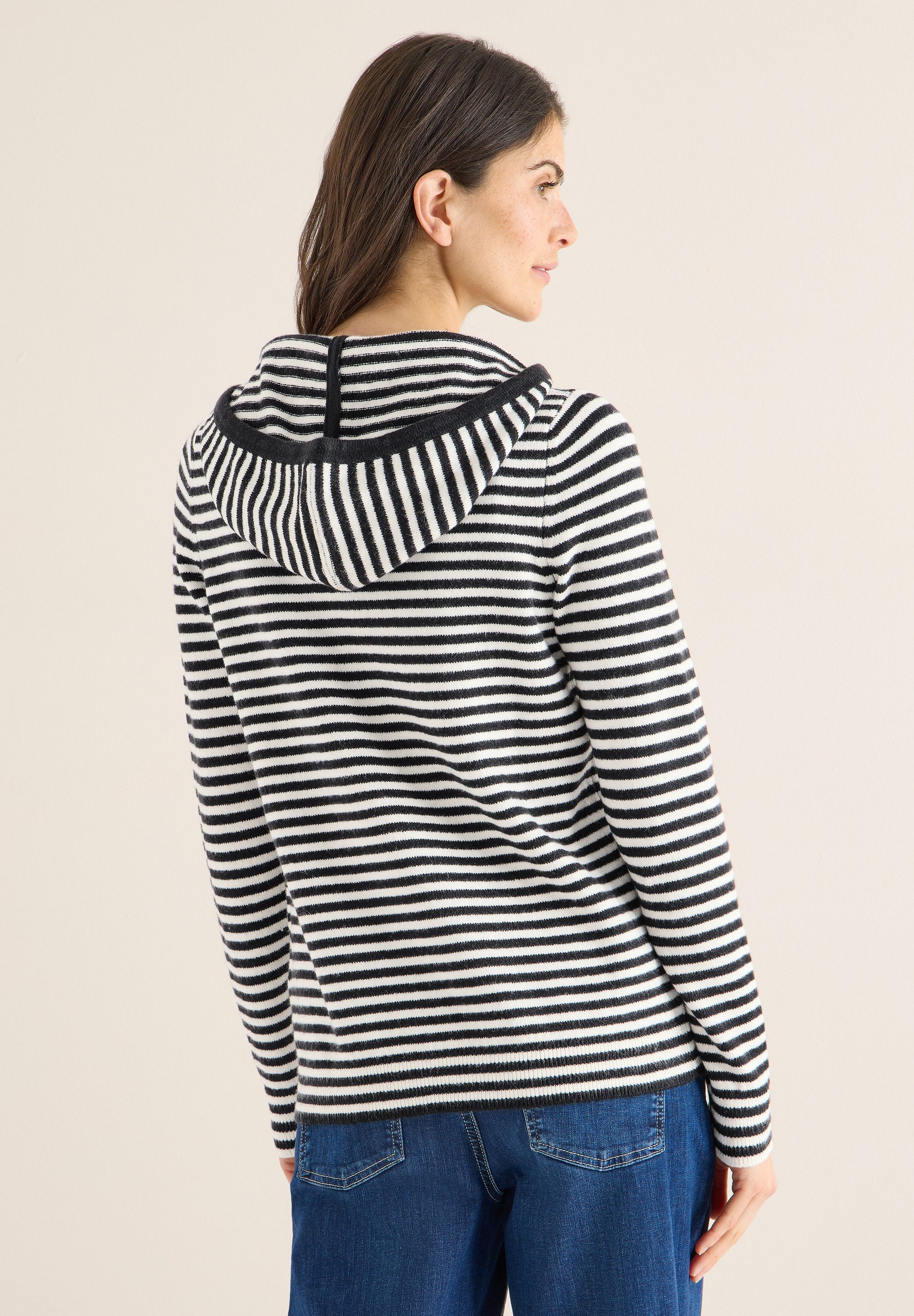 CECIL Kapuzenpullover mit Kapuze mit Tunnelzugband