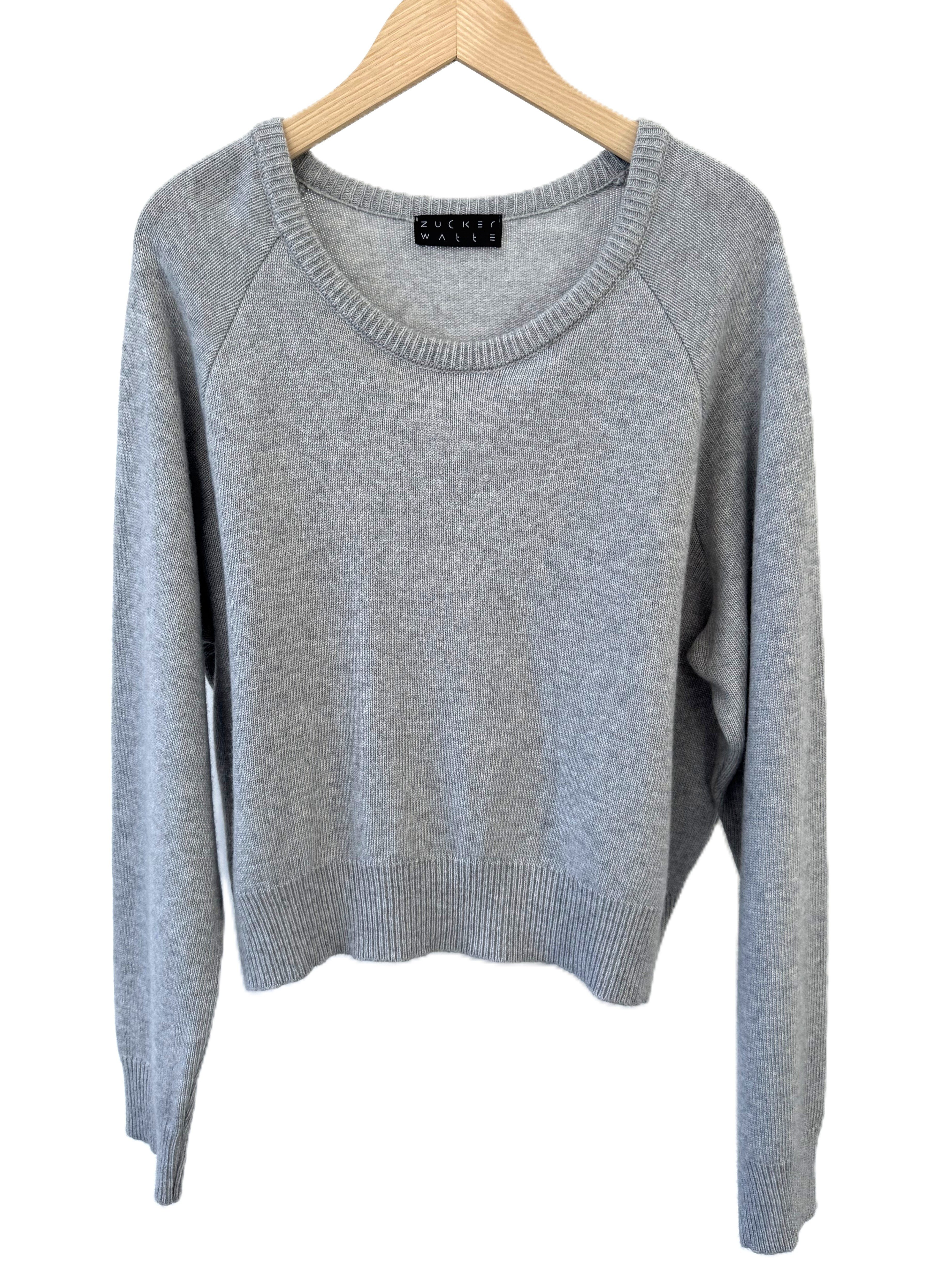 Zuckerwatte Rundhalspullover modisch kurze Form aus günstig online kaufen