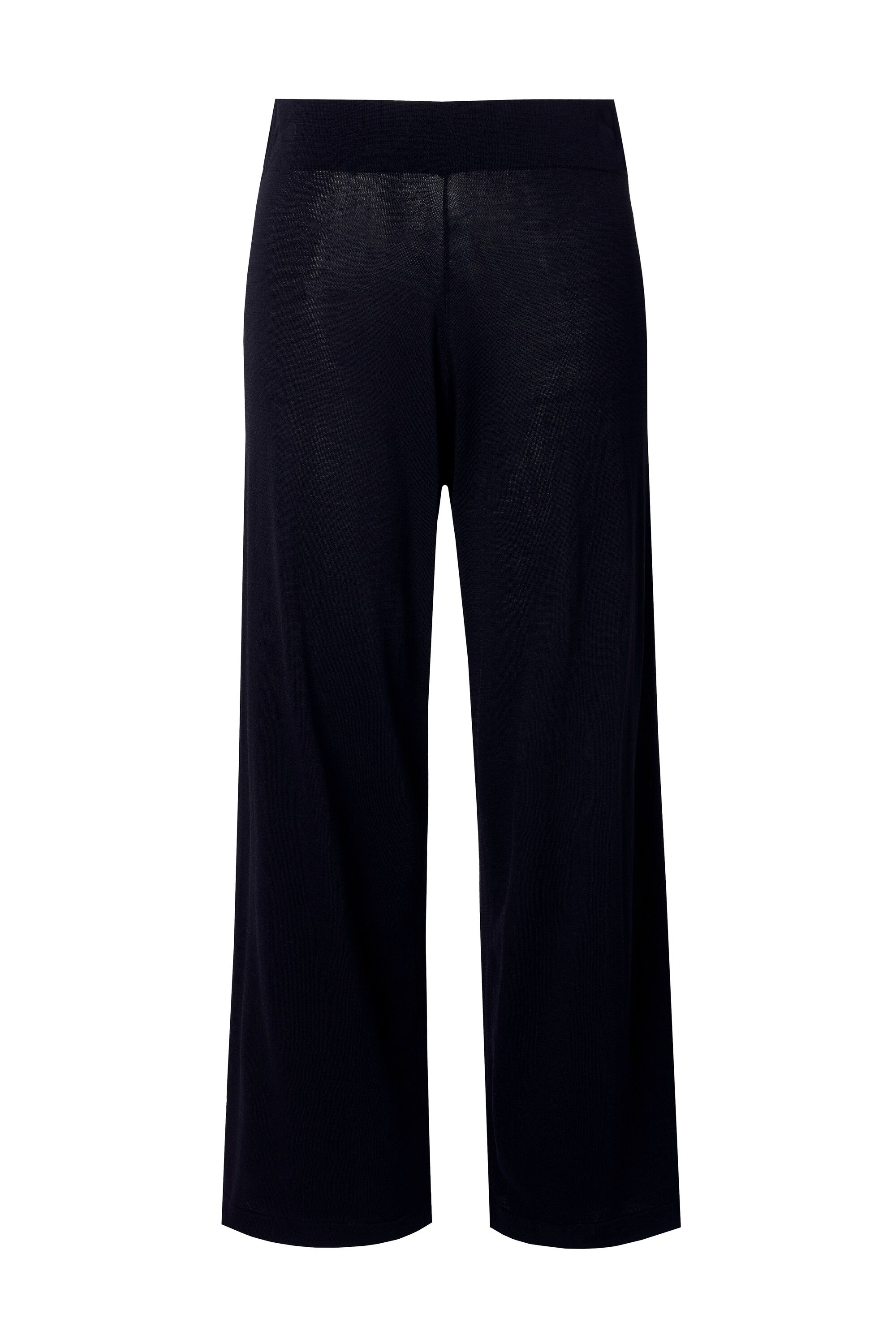 MIAMODA Schlupfhose Strickhose weites langes Bein Elastikbund günstig online kaufen