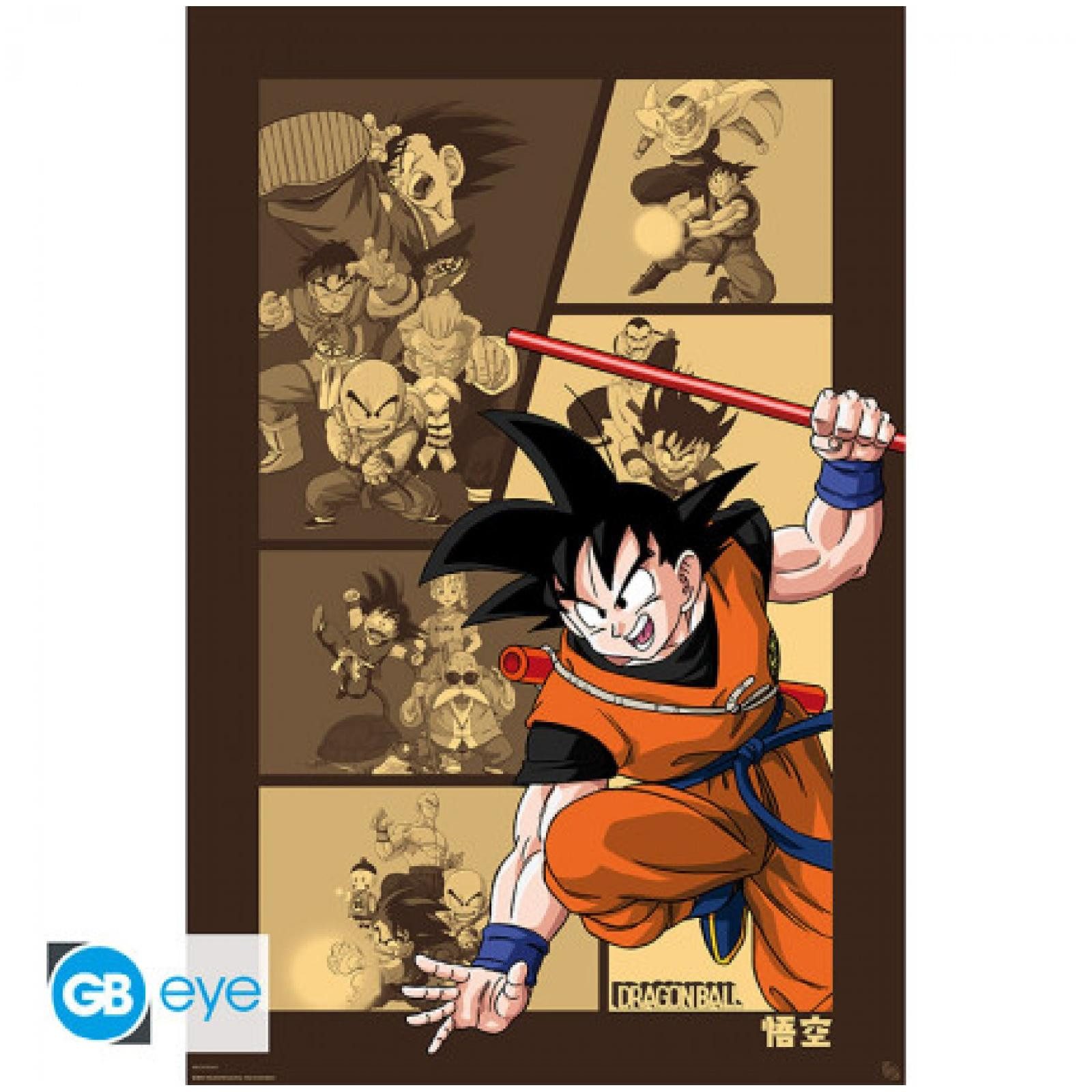 ABYstyle Tasse DRAGON BALL - Плакат Maxi 91.5x61 - Goku Retro