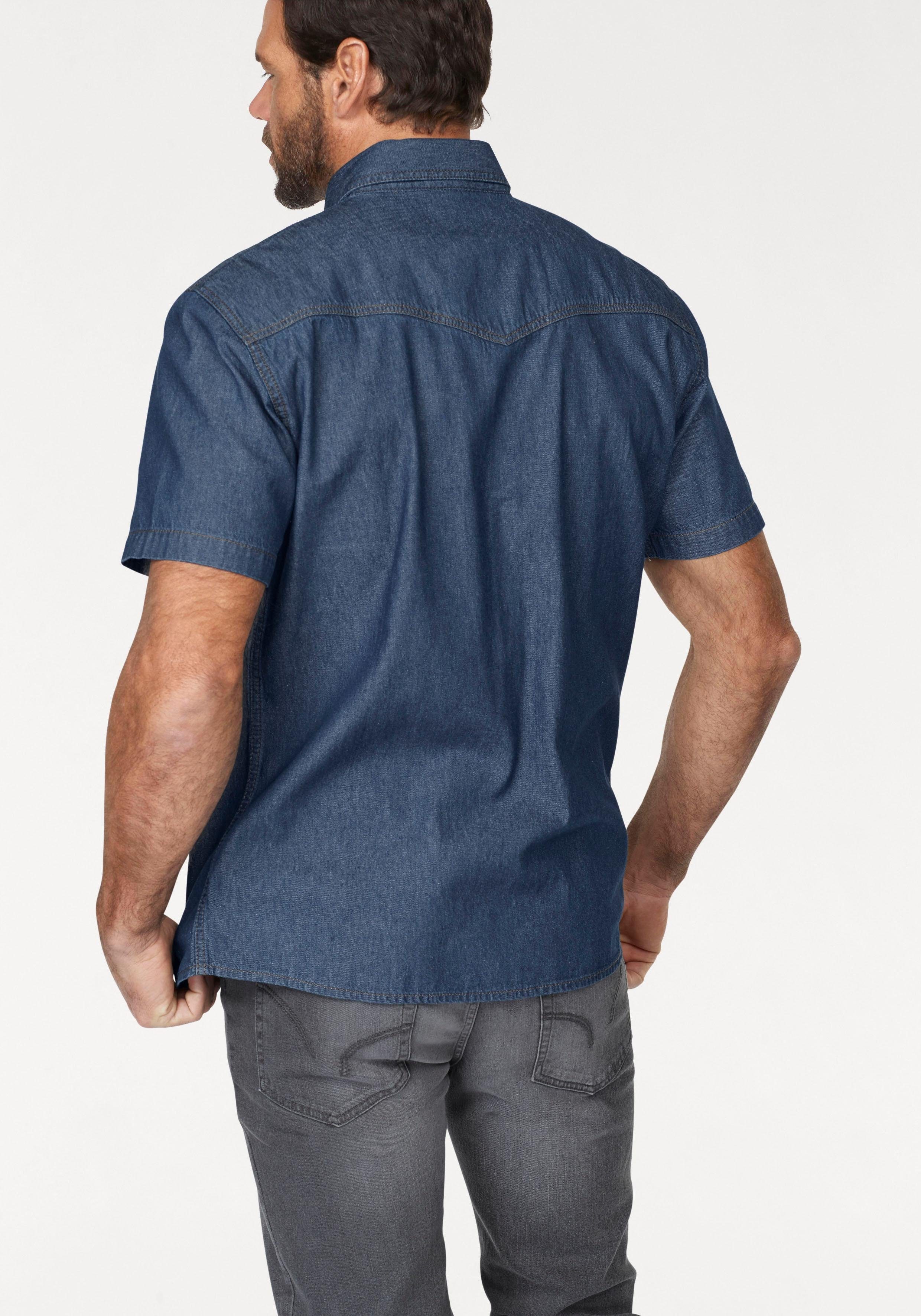 Arizona Jeanshemd Kurzarm im Western Stil günstig online kaufen