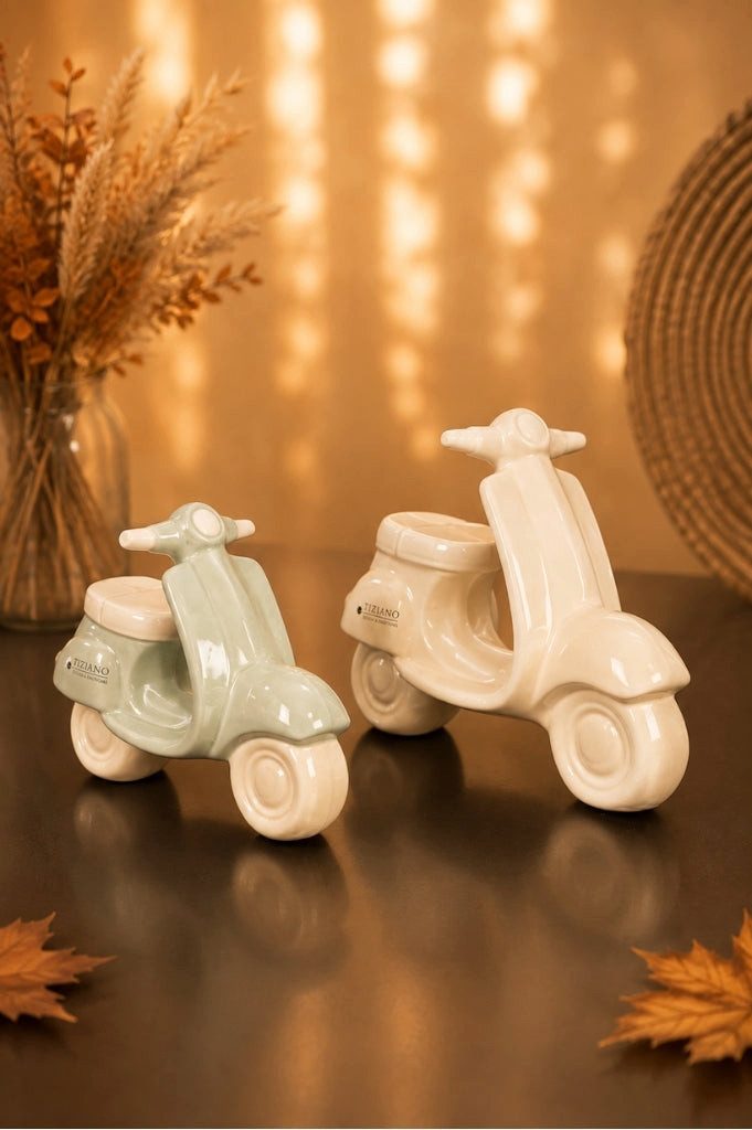 TIZIANO - DESIGN & EMOTIONS Dekofigur Deko Vespa Vespina 13cm mintgrün