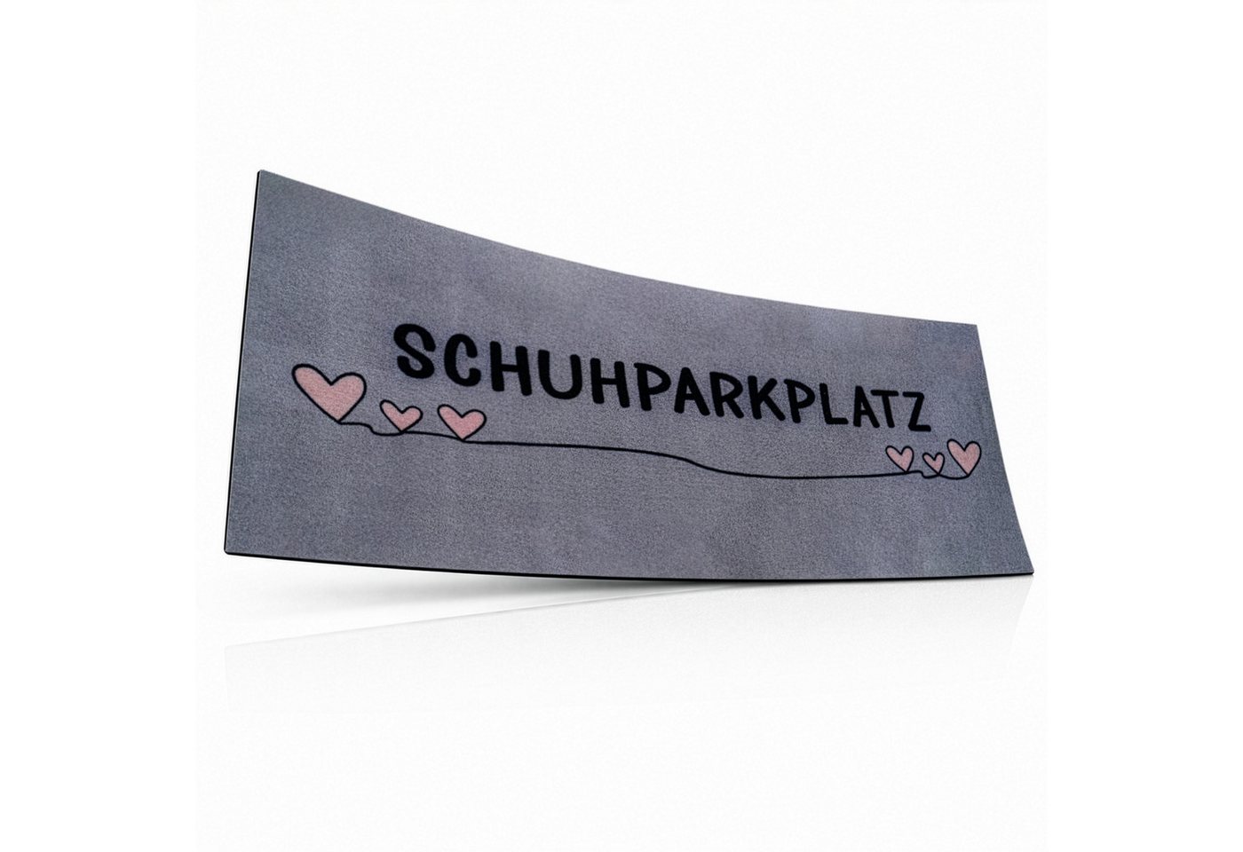 Kubus Fußmatte Domo, Schuhmatte mit Schuhparkplatz, waschbar, TPE-Rücken, Waschbare Schuhmatte mit Schuhparkplatz für bis zu 4 Paar
