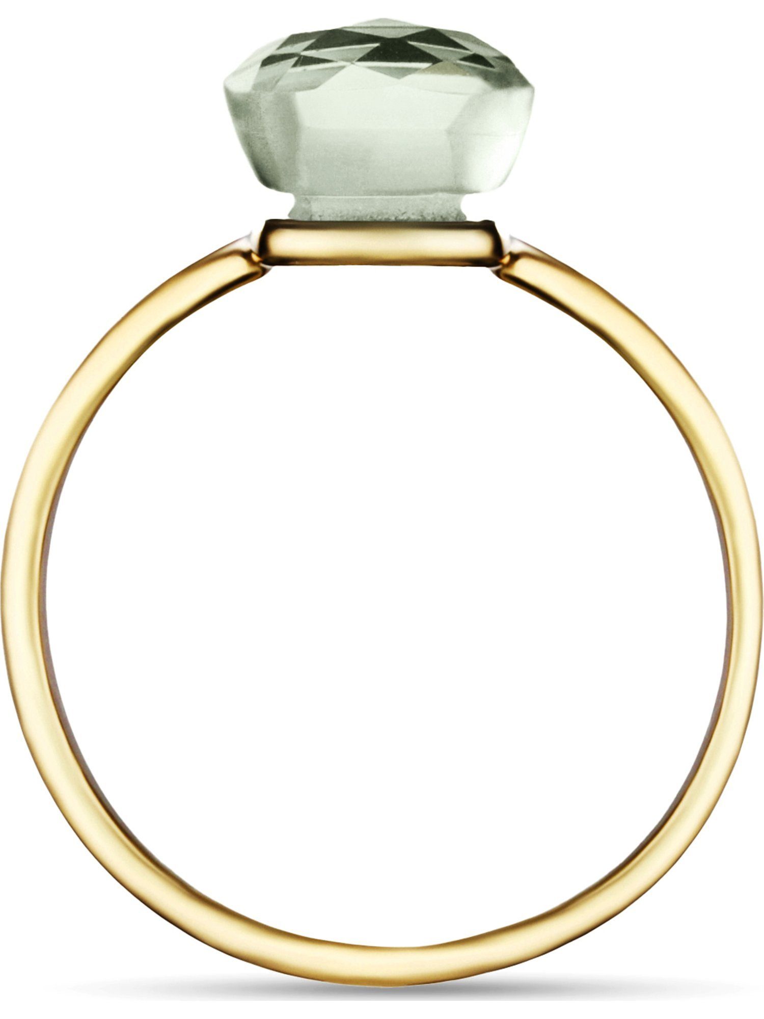 CHRIST Goldring CHRIST Damen-Damenring 585er Gelbgold 1 Farbstein