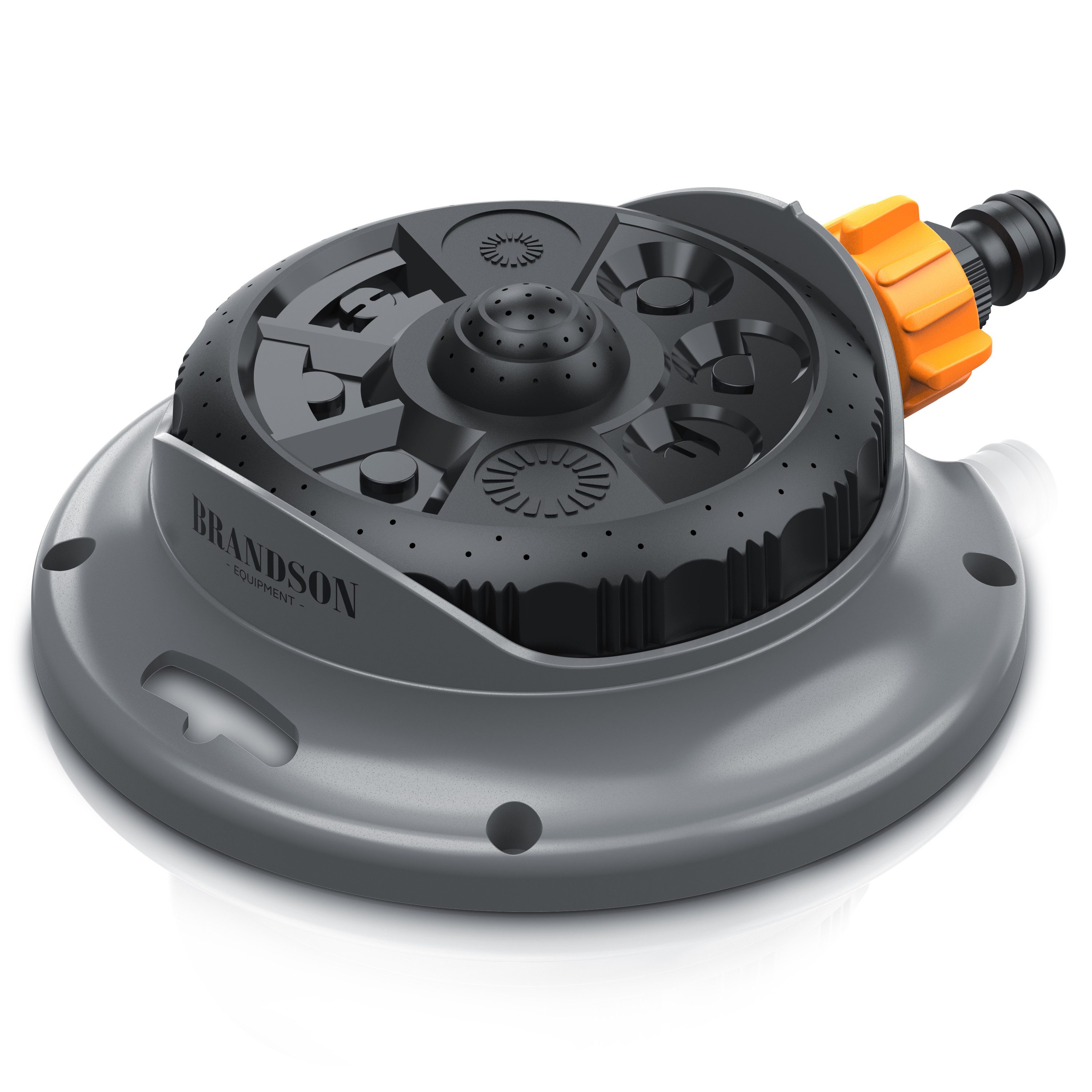 Vielflächenregner Garten Sprinkler, 360° Rasensprenger, 8 Sprühmodi, 110m² Bewässerung
